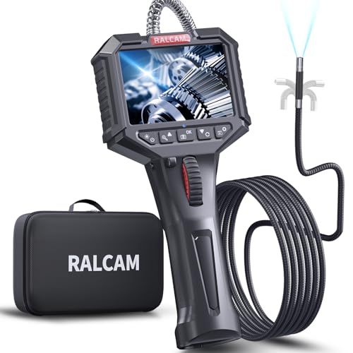 【新品】先端可動式ファイバースコープ 3.5インチIPSスクリーン内視鏡カメラ6.2mm直径工業内視鏡IP67防水検査カメラ 6つの調整可能なLEDライト自動車 精密機械 配管 排水口 自宅建築 年末掃除の点検 日本語対応 (2M半剛性ケーブ 87a860ec