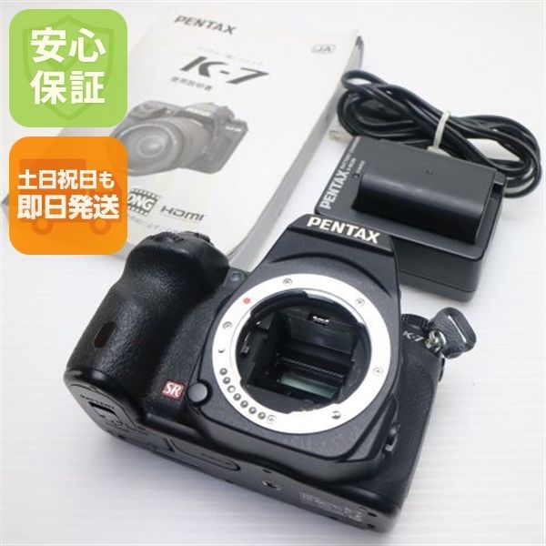 美品 PENTAX K-7 ブラック 即日発送 PENTAX デジタル一眼 本体 土日祝発送OK 04000