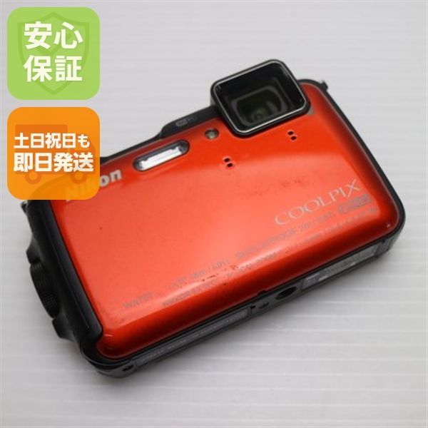 良品中古 COOLPIX AW120 サンシャインオレンジ 即日発送 デジカメ ニコン 本体 土日祝発送OK 04000