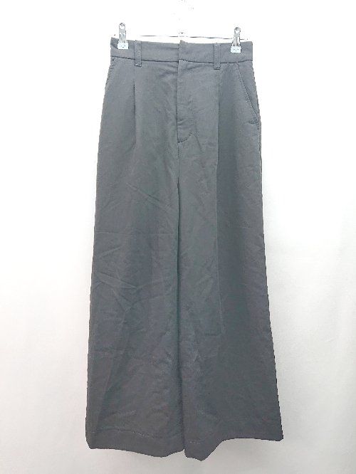 ◇ PAGEBOY ALICIA ウエストゴム ワンタック 裏地 ストレッチ 薄手 オシャレ パンツ サイズS ブラック レディース E 【1310130003079】