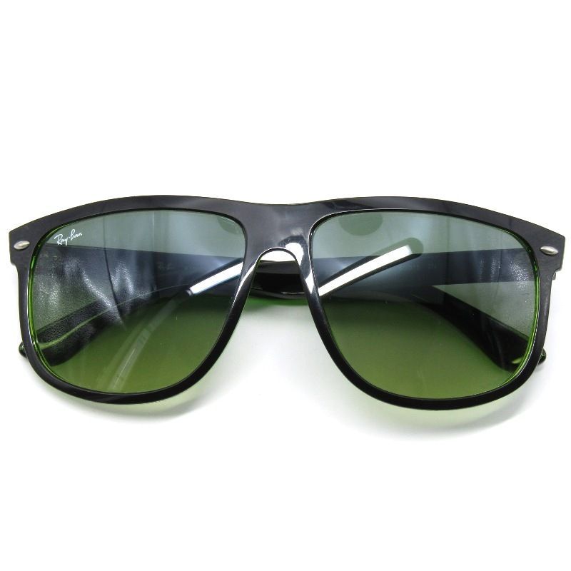 Ray-Ban レイバン サングラス RB4147 中国製 ティアドロップ/ウェリントン 6094/3M トップブラックオングリーン 61005485