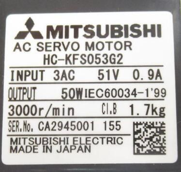 【新品★送料無料】三菱 HC-KFS053G2 servo motor MITSUBISHI HCKFS053G2 【6ヶ月保証】