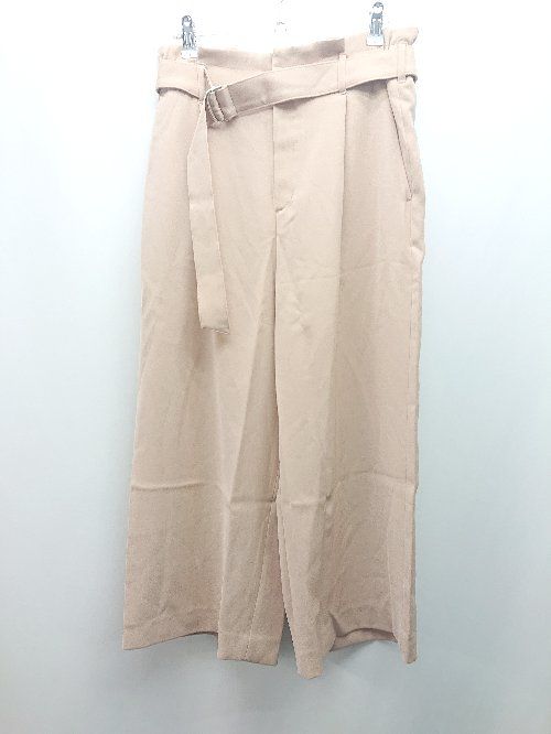 ◇ ◎ 7-IDconcept. ウエストゴム ワンタック 薄手 ストレッチ オシャレ シンプル パンツ サイズ40 ベージュ レディース E 【1310130004595】