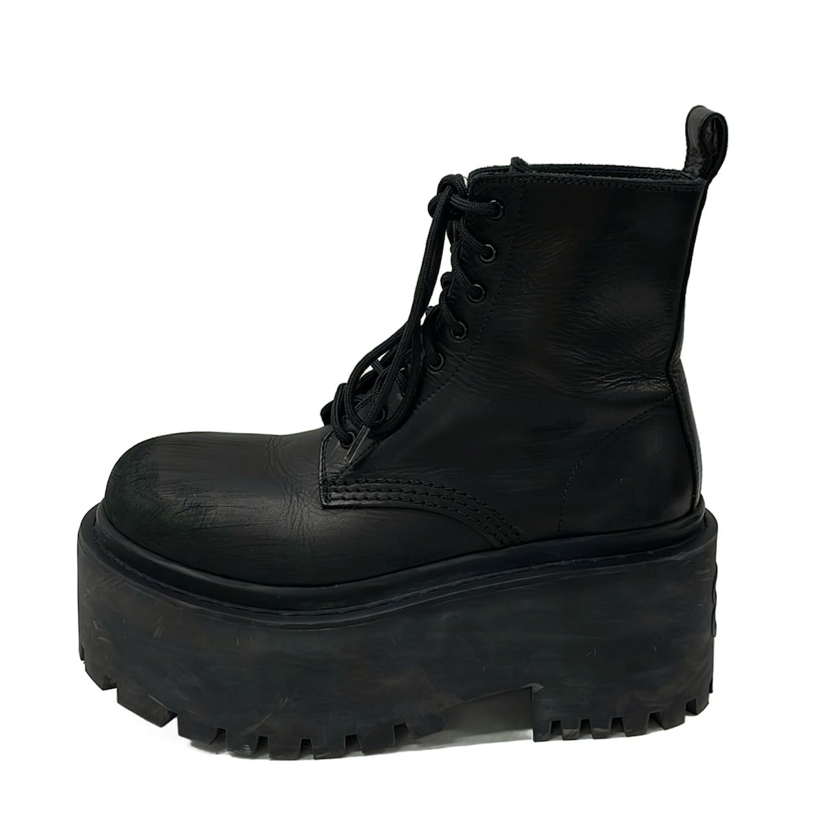 BALENCIAGA(バレンシアガ) ショートブーツ 36 レディース美品 - 黒 ダメージ加工