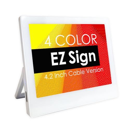 [Santek] EZ Sign 4.2インチ E-paper Display(電子ペーパーディスプレイ) [SE0420B1] 4色タイプ 400×300pixel 電子サインプレート カラー 4色表示 表示内容書き換え Eペーパーディスプ 8632f8f9