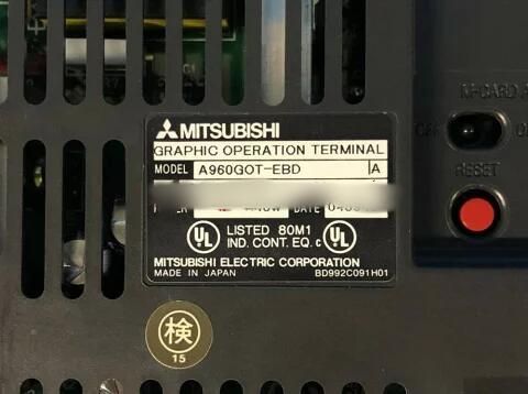 【新品★送料無料 】MITSUBISHI/三菱 タッチパネル A960GOT-EBD 【６ヶ月保証】