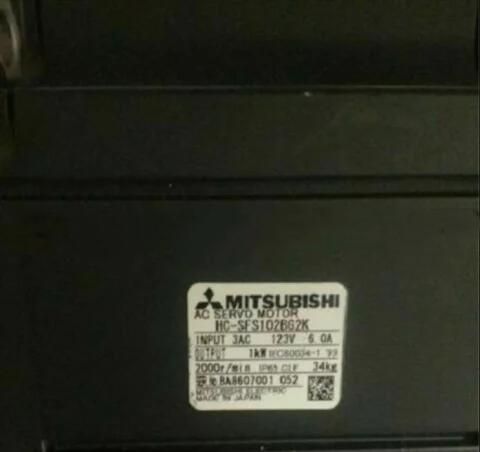 新品　送料無料 MITSUBISHI 三菱サーボモーター HC-SFS102BG2K 6ヶ月保証