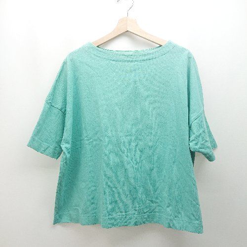 ◇ FREAK'S STORE ラウンドネック 無地 カジュアル 半袖 Tシャツ サイズF グリーン メンズレディース E 【1310130017809】