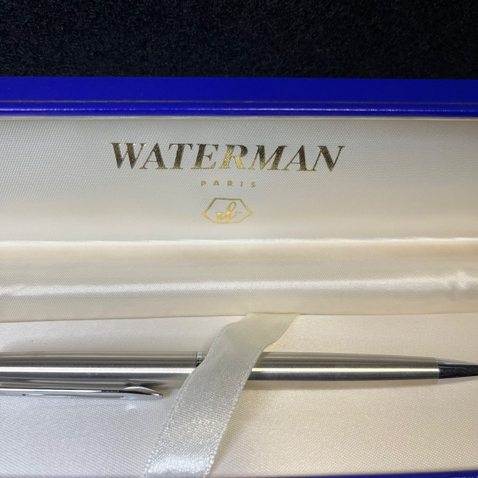 WATERMAN シルバー ボールペン 専用ケース付き - メルカリ