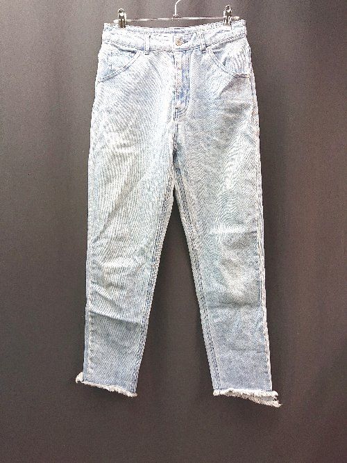 ◇ who's who Chico カジュアル ダメージ加工 切りっぱなし ウォッシュ デニムパンツ サイズM ライトブルー レディース E 【1310130018318】