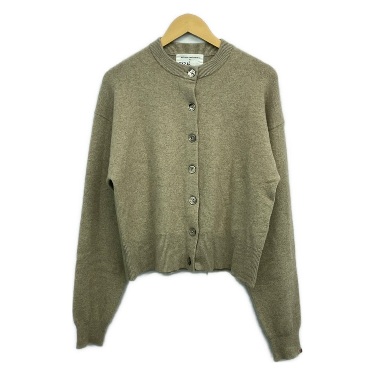 extreme cashmere(エクストリーム カシミヤ) カーディガン レディース美品 - ベージュ 長袖/Ron Herman