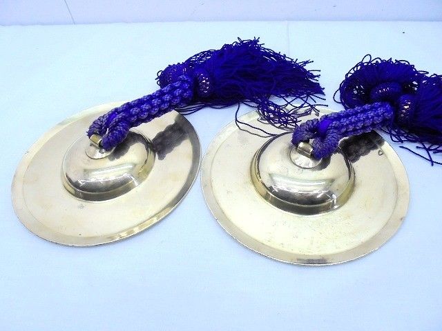 26g-493x【中古】手振り鉦 ねぶた 祭り囃子用品 手平鉦 ﾁｬｯﾊﾟ5寸 本体