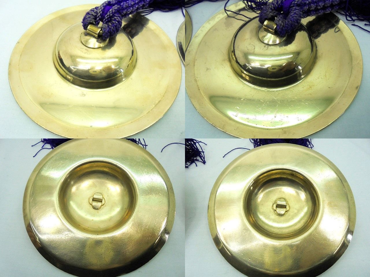 26g-493x【中古】手振り鉦 ねぶた 祭り囃子用品 手平鉦 ﾁｬｯﾊﾟ5寸 本体