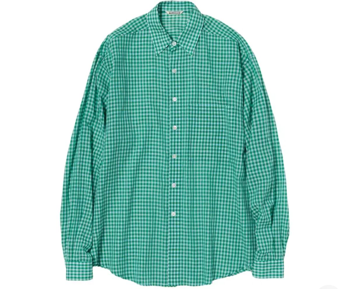 AURALEE オーラリー エアリー ライト コットン ギンガム CHECK シャツ