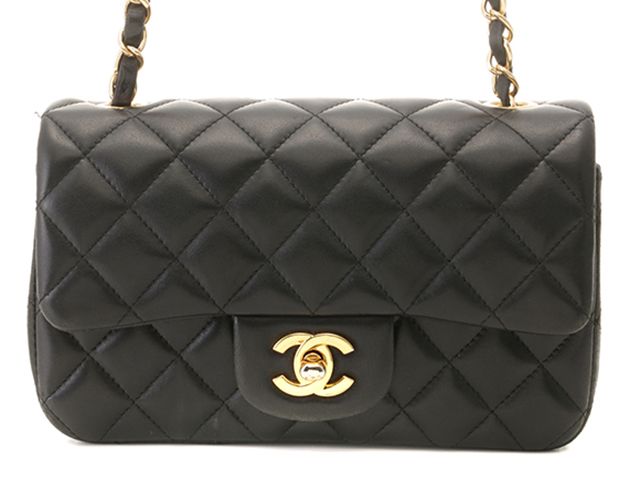 CHANEL シャネル バッグ ミニマトラッセ20 チェーンショルダー ブラック/GP ラムスキン A69900 ショルダーバッグ ラムスキン ブラック レディース【中古】460