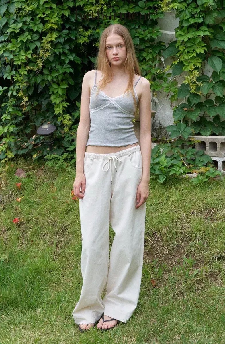 HETHERMENT worn コットン パンツ (クリーム)