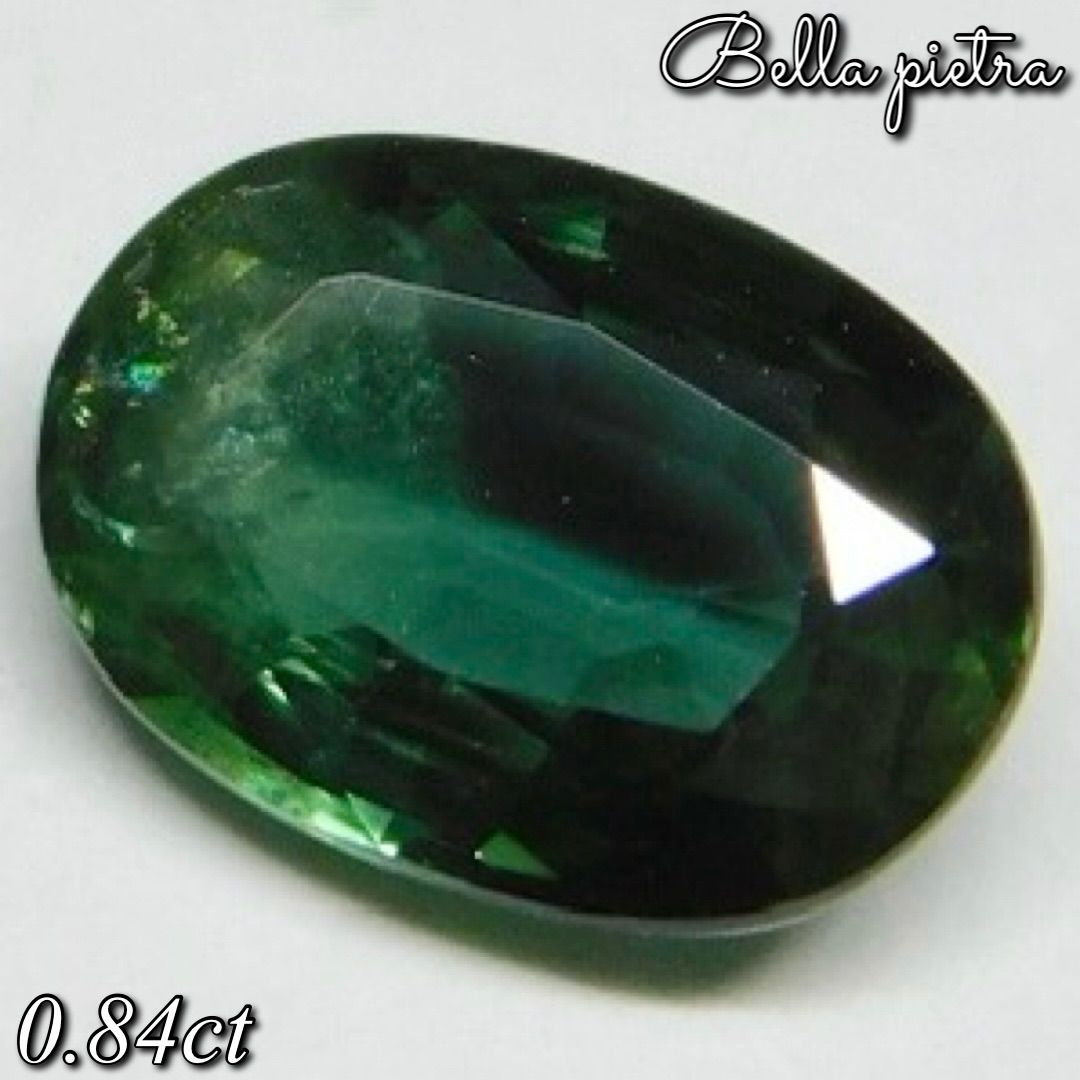 0.84ct★希少☆天然バイカラーサファイア マダガスカル産 ルース ブルー×グリーン 裸石 宝石 天然石 GBS-035