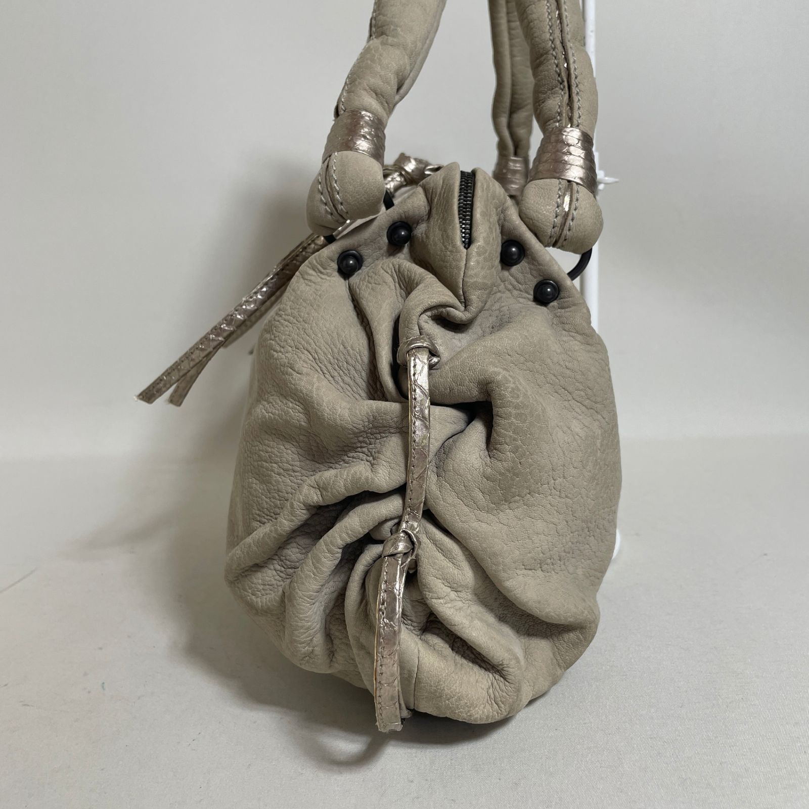 2604-244｜美品｜ボッテガヴェネタ ハンドバッグ レザー パイソン 
