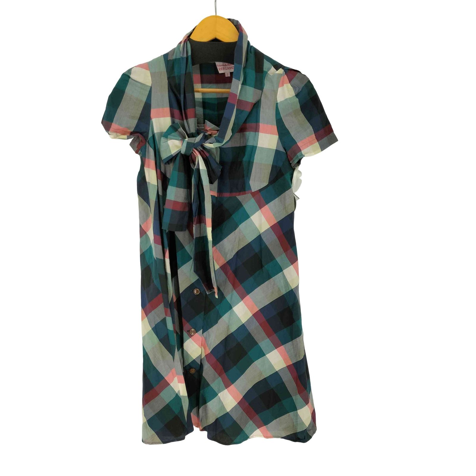 ヴィヴィアンウエストウッドレッドレーベル Vivienne Westwood RED LABEL ボウタイ チェックワンピース レディース JPN：2 15,379円