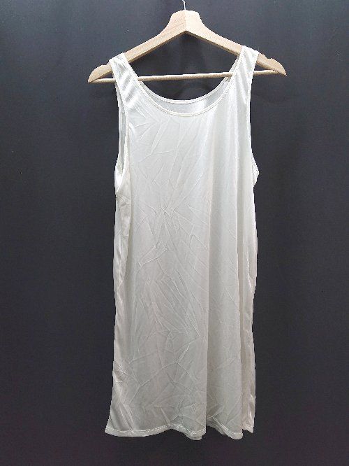 ◇ ◎●未使用● COTORICA シンプル シースルー 透け感 半袖 ロング丈 ワンピース サイズM クリーム レディース E 【1310130029987】