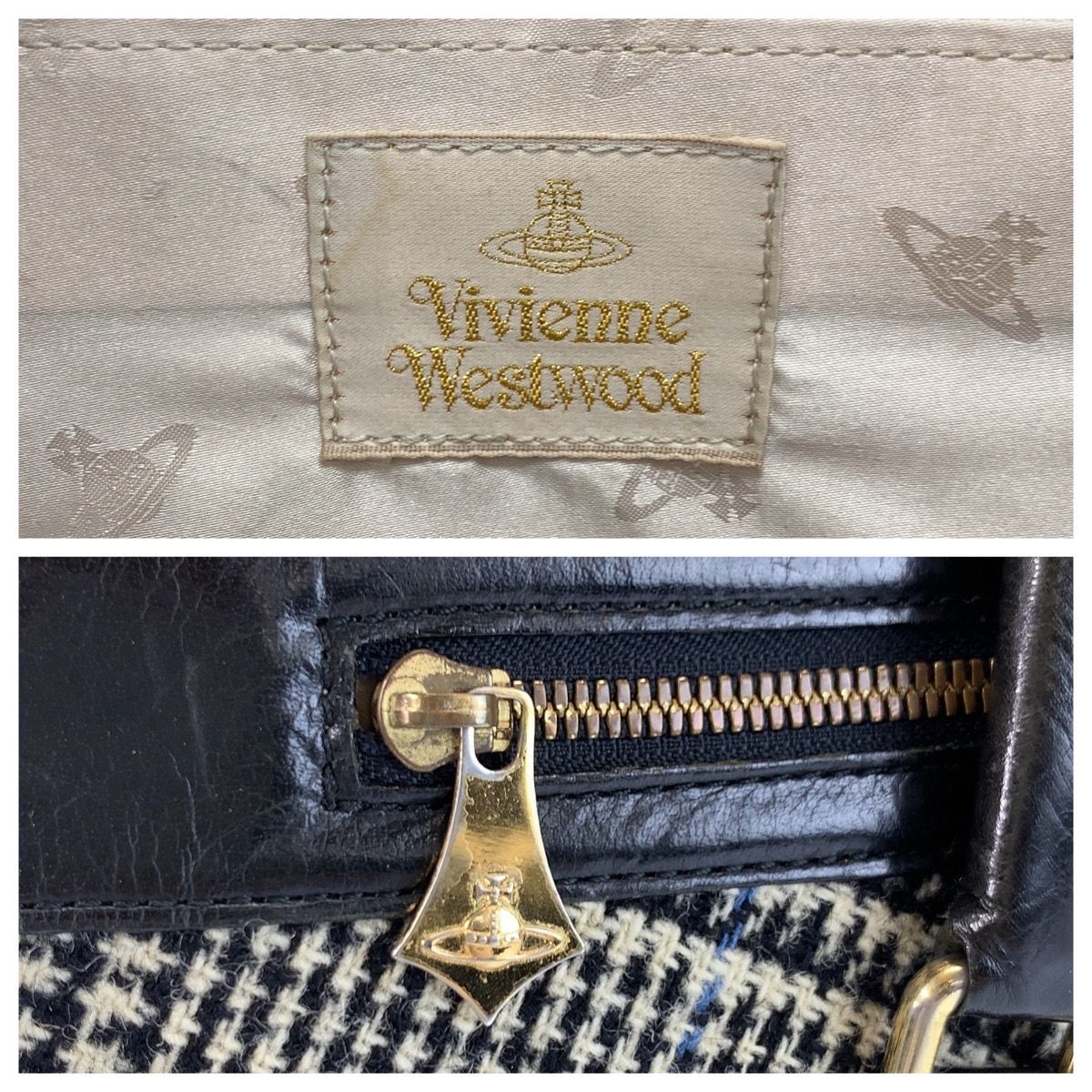 バッグ 美品 Vivienne Westwood ヴィヴィアンウエストウッド チェック