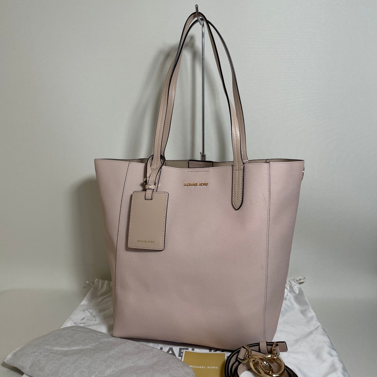 2604-251｜美品｜マイケルコース トートバッグ レザー ライトピンク 