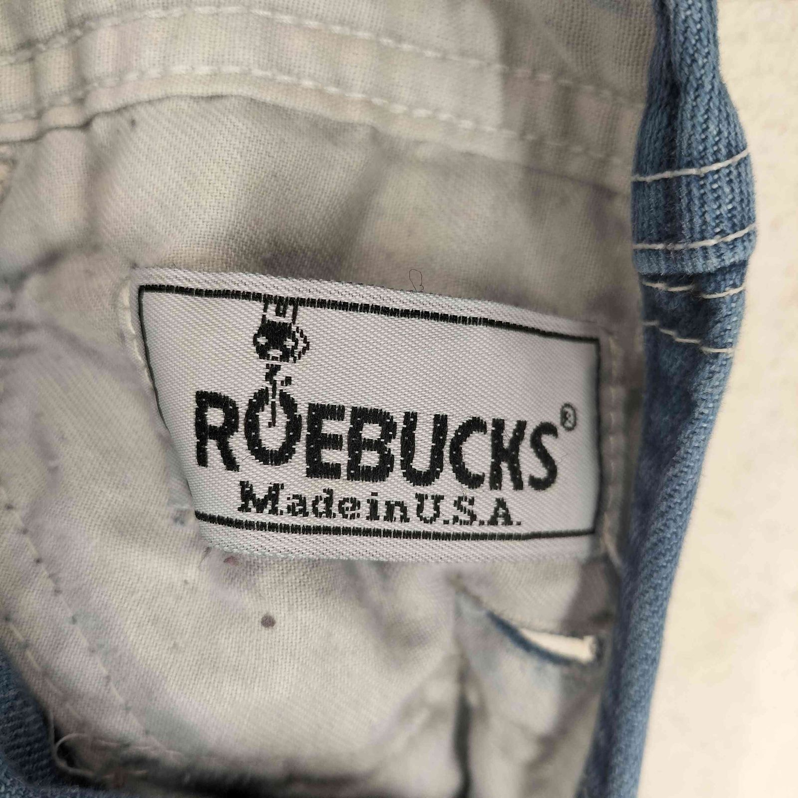 ローバーズ ROEBUCKS 90s- USA製 デニムオーバーオール メンズ 表記無 