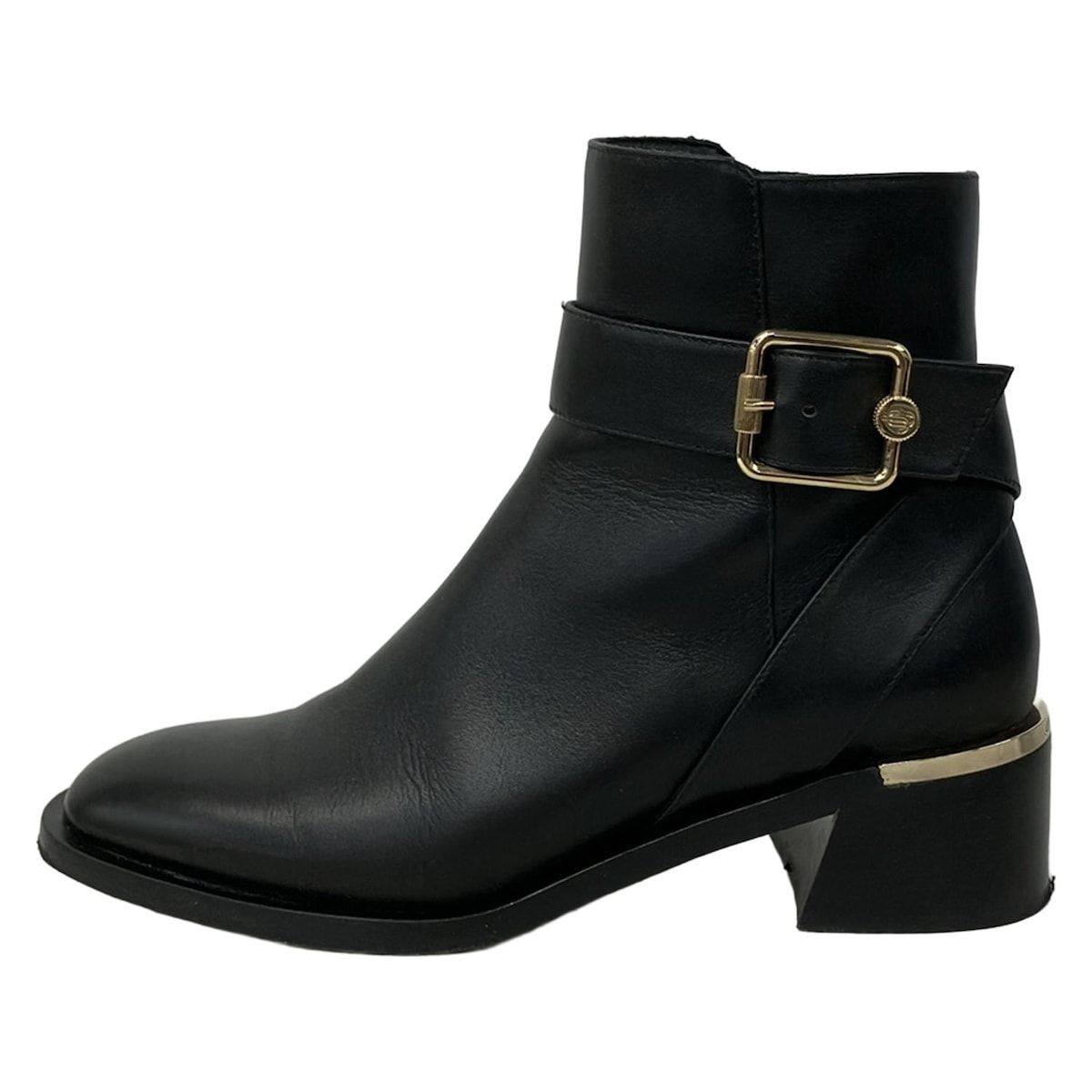 JIMMY CHOO(ジミーチュウ) ショートブーツ 35 1/2 レディース - 黒 レザー