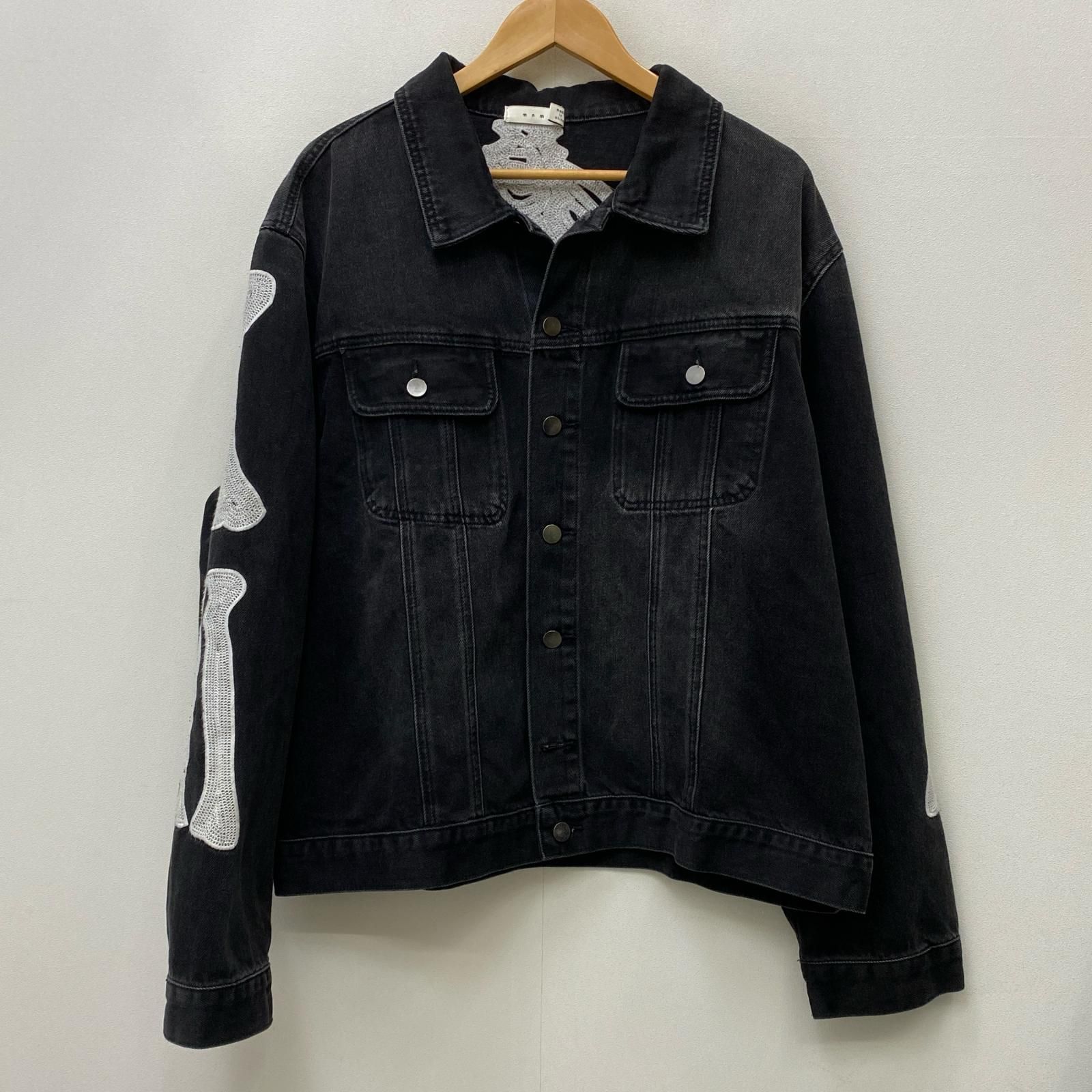 【加古川店】 中古 mnml | ミニマル デニム ｽｹﾙﾄﾝﾄﾗｯｶｰｼﾞｬｹｯﾄ ブラック サイズ：XXL 【94】