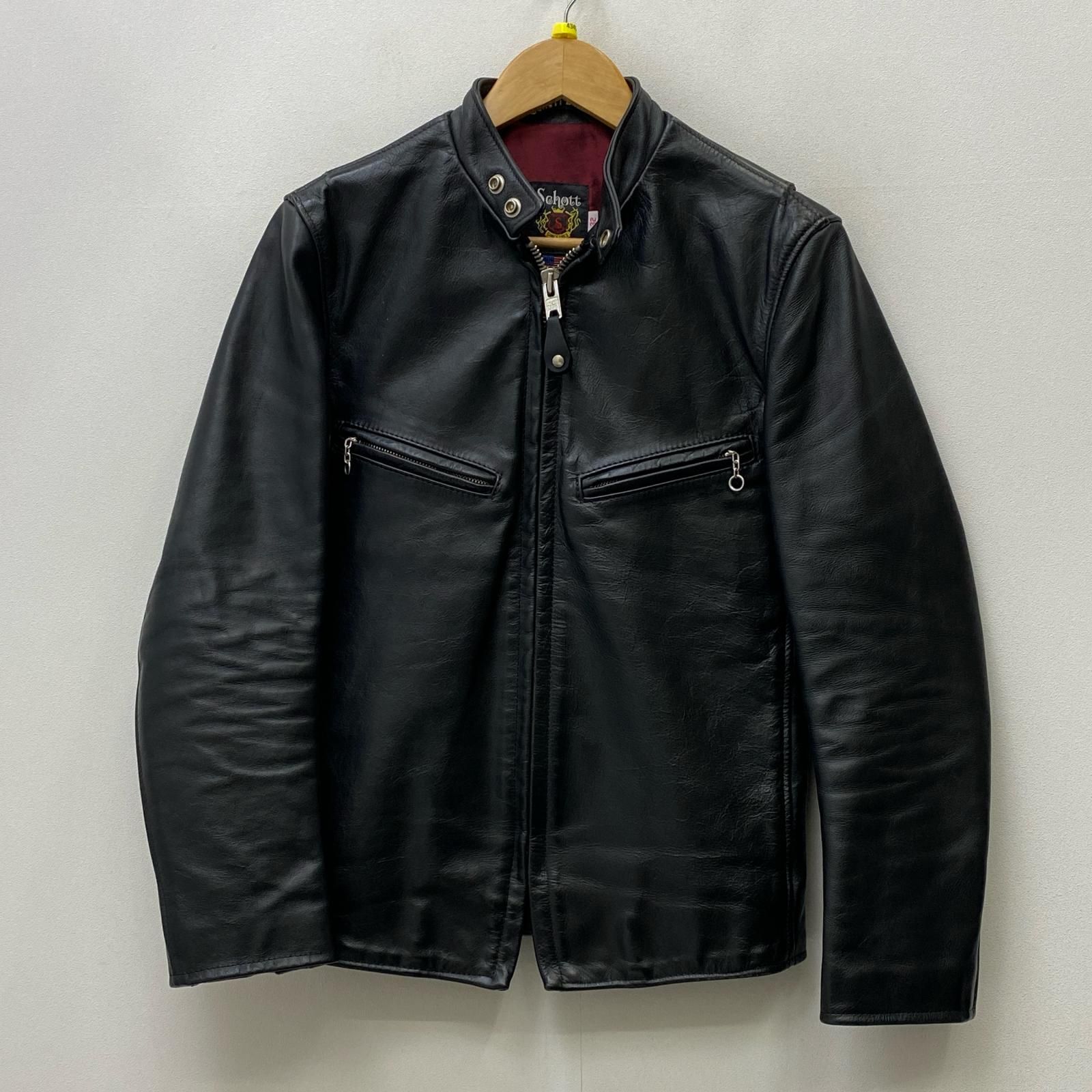 【加古川店】 中古 schott | ショット レザー 641XX 60s STAND RIDERS 7009 ブラック サイズ：32 【93】