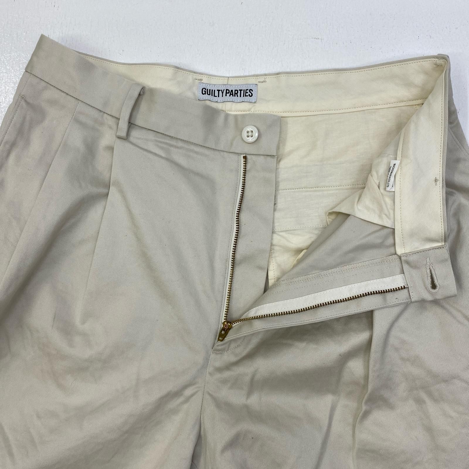 【加古川店】 中古 WACKOMARIA | ワコマリア パンツ DOUBLE PLEATED CHINO TROUSERS 24SS-WMP-PT10 サイズ：XXL 【107】 加古川店】 中古 WACKOMARIA | ワコマリア パンツ DOUBLE PLEATED