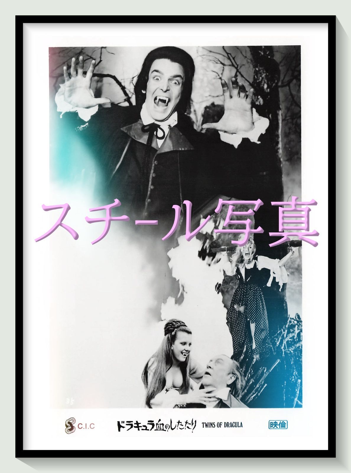 t『ドラキュラ血のしたたり』1972年映画オリジナルスチール写真　pt001968　ジョン・ハフ ピーター・カッシング ルアン・ピータース デニス・プライス メアリー・コリンソン
