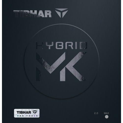 TIBHAR (ティバー) 卓球 ラバー ハイブリッド MK (2.0mm, 黒)