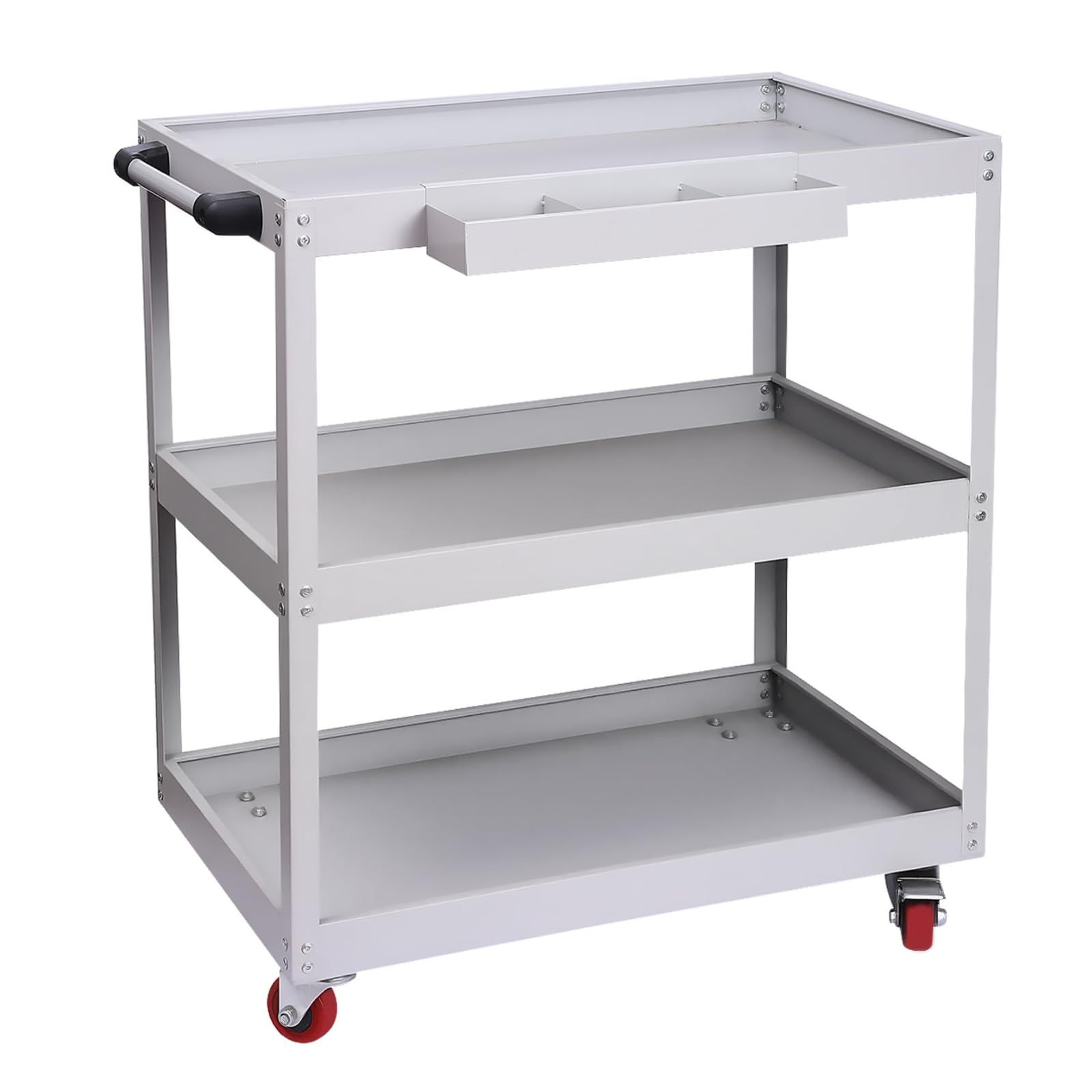 ツールワゴン キャスター付 3段 グレー 大型 幅77.5CM×奥行48.5CM×高さ88CM - 耐荷重210KG スチール製 業務用 ツールカート ガレージ 整備工場 【レギュラータイプ】ts 4244adcc 18,006円