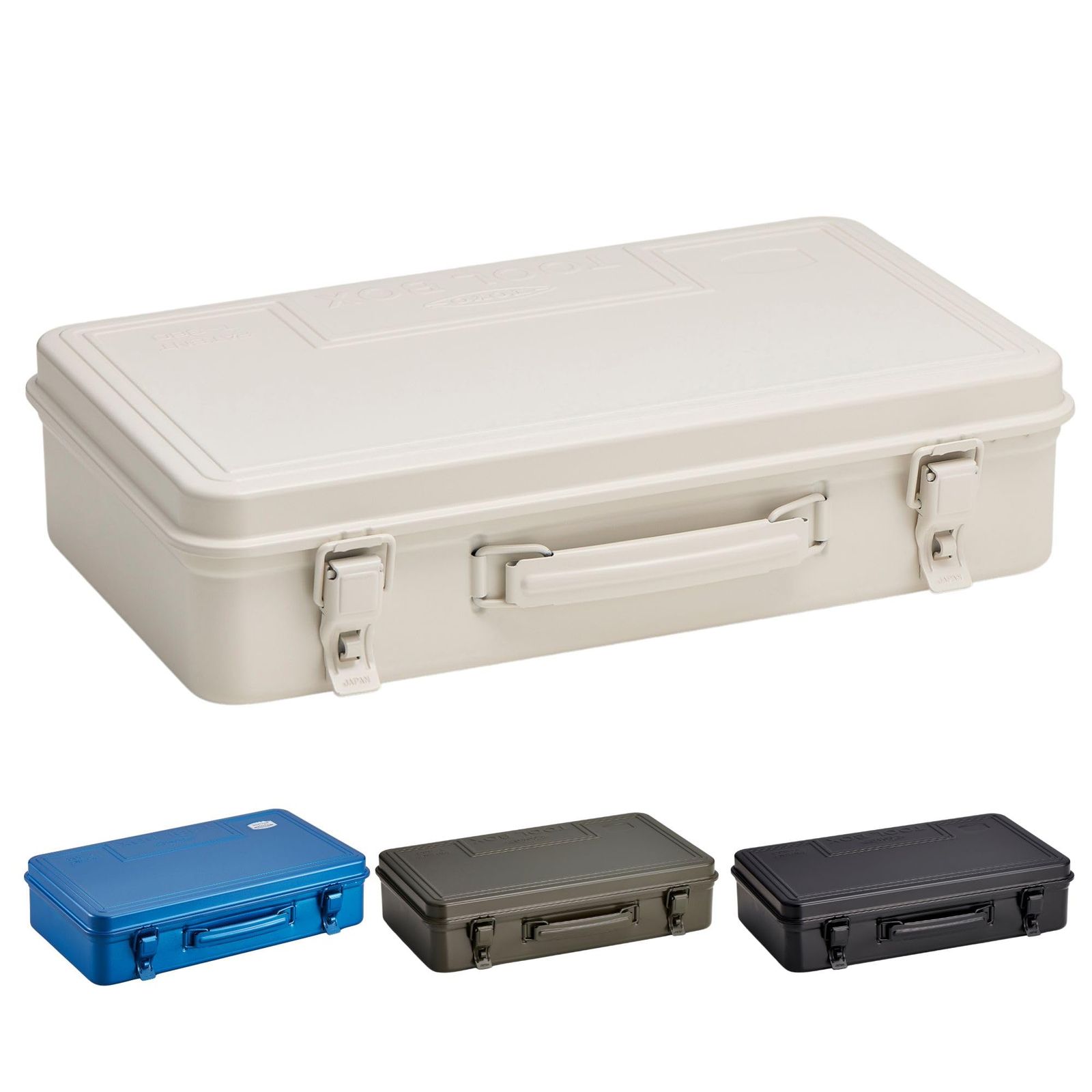 東洋スチール(TOYO) スチール製工具箱 T-360 ホワイト【幅約38×奥行約22×高さ約9cm】 日本製 ツールボックス 収納ボックスts 39a7962d