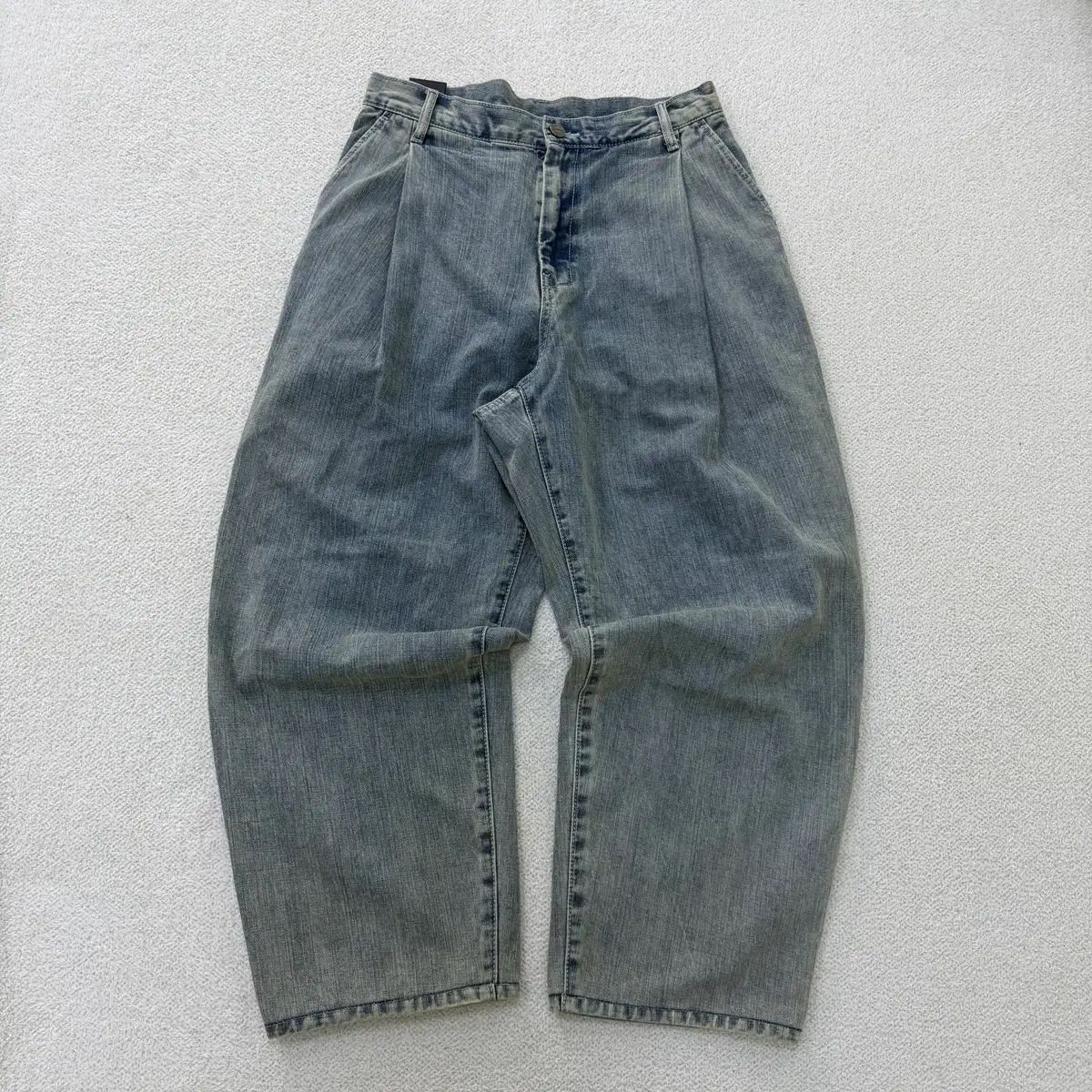 48 NOIRER(ノイア) ワイド デニム パンツ 0512H