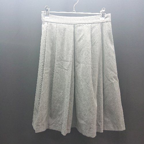 ◇ ROPE' ロペ カジュアル フォーマル 秋冬素材 膝丈 フレア スカート サイズ36 グレー レディース E 【1310300000556】