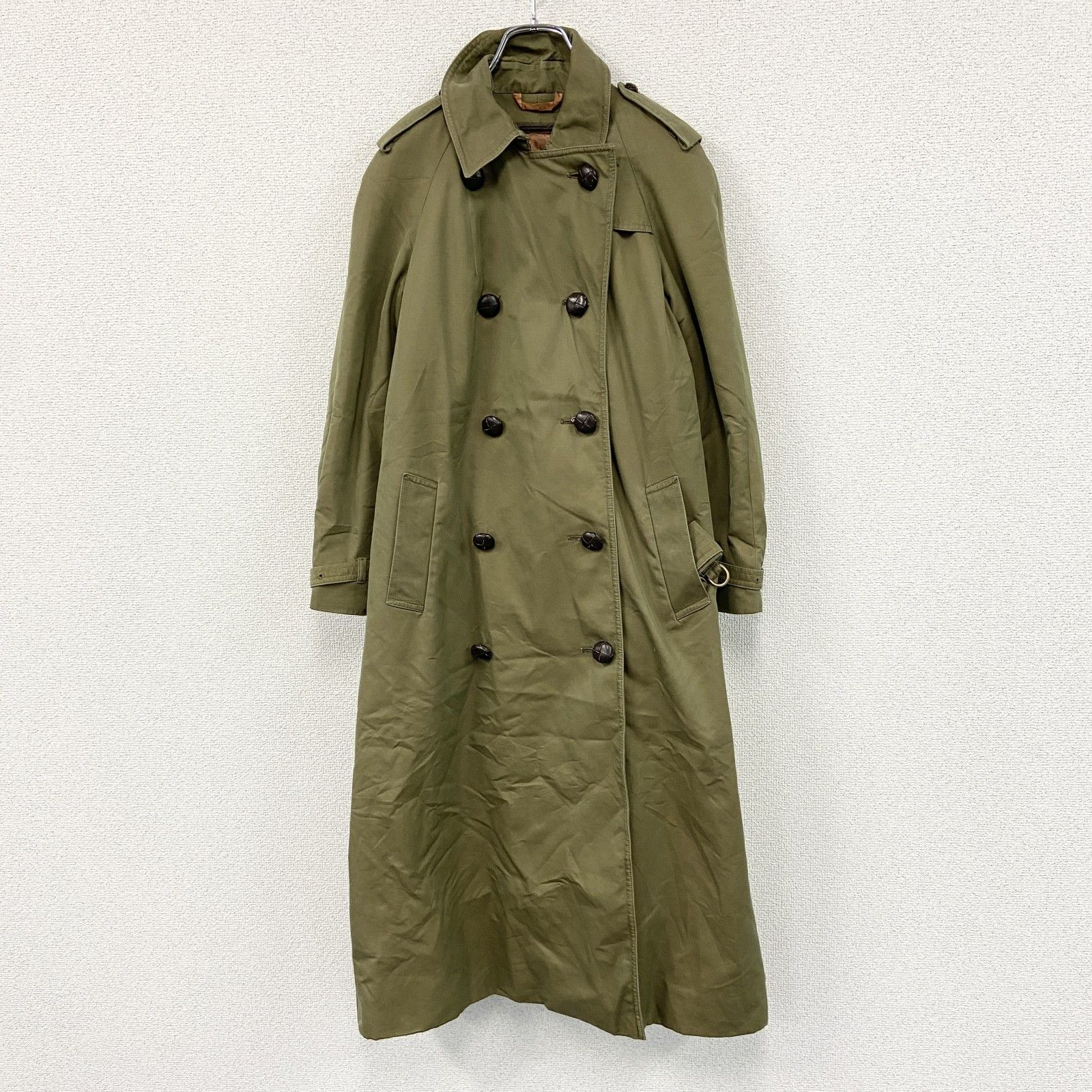 LONDON FOG　ロンドンフォグ　ダブルトレンチコート　カーキ　古着