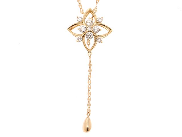 JEWELRY ジュエリー ジュエリー K18/D0.30ct/約2.69g 貴金属･宝石 ﾈｯｸﾚｽ ネックレス K18ゴールド K18 ゴールド レディース【中古】208　2147300424810