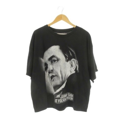 ザイオン ルーツウェア ZION Rootswear Tシャツ XXL 黒 ブラック Johnny Cash プリント 半袖 /CK35 ■GY99