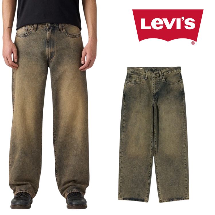 リーバイス Levi’s 578TM バギージーンズ baggy jeans ワイド 茶 ブラウン BROWN LONG DRIVE HOME OD デニム ジーンズ メンズ a47500114