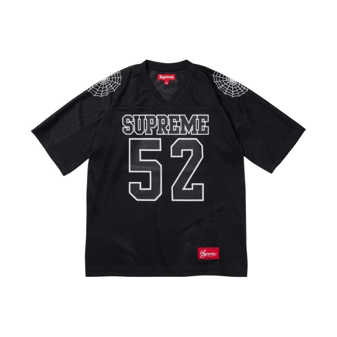 Supreme スパイダーウェブ フットボール ジャージ ブラック