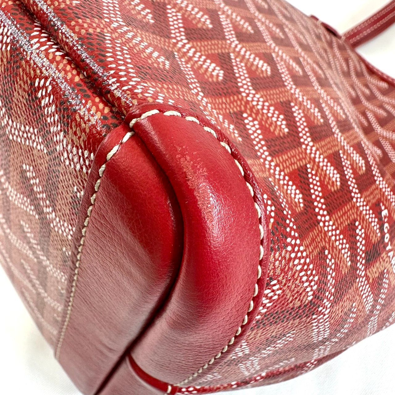 返品OK】GOYARD ゴヤール アルトワPM トートバッグ レッド シルバー