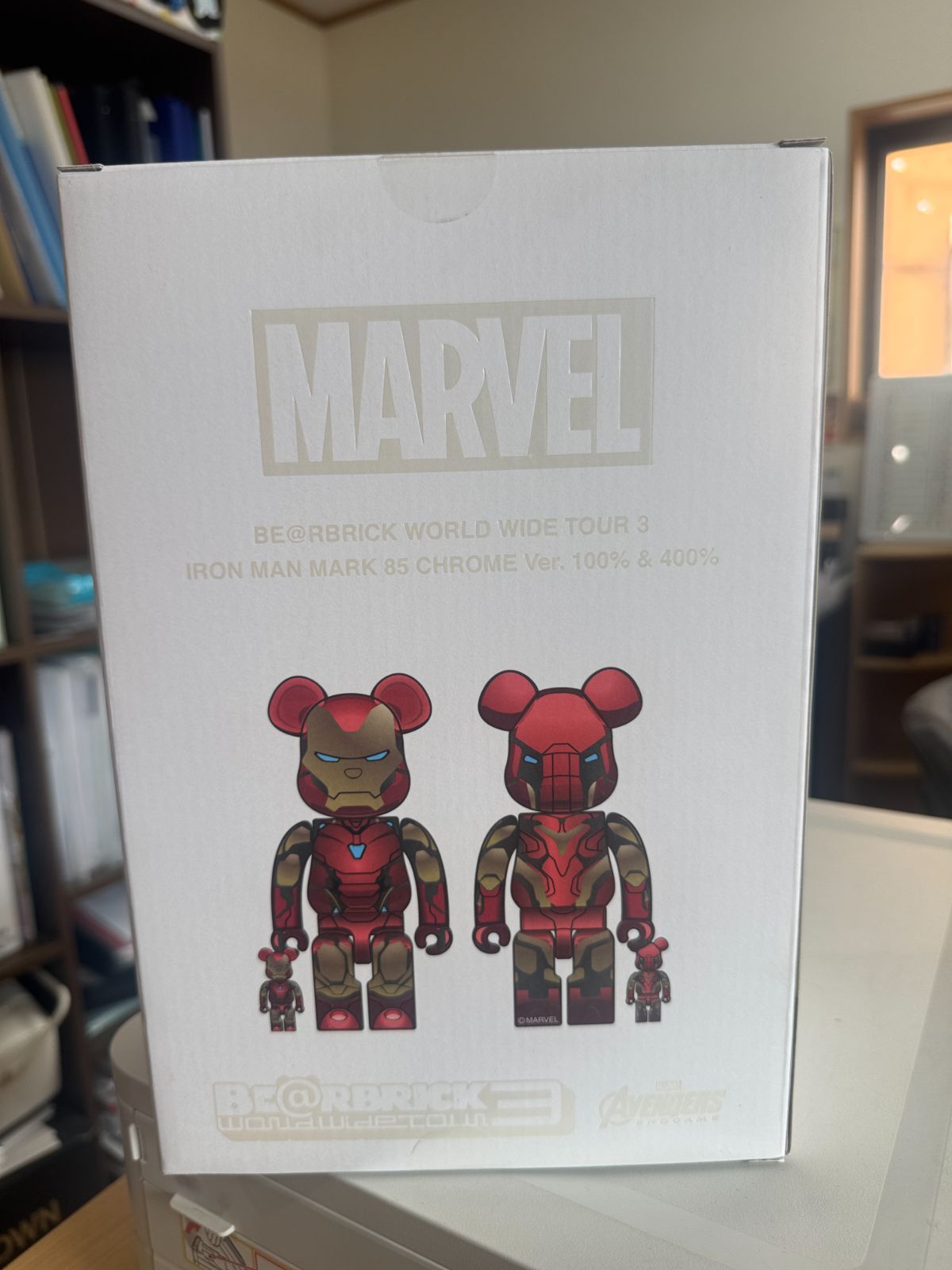 新品未使用】BE@RBRICK IRON MAN MARK85 CHROME Ver. 100％ & 400 