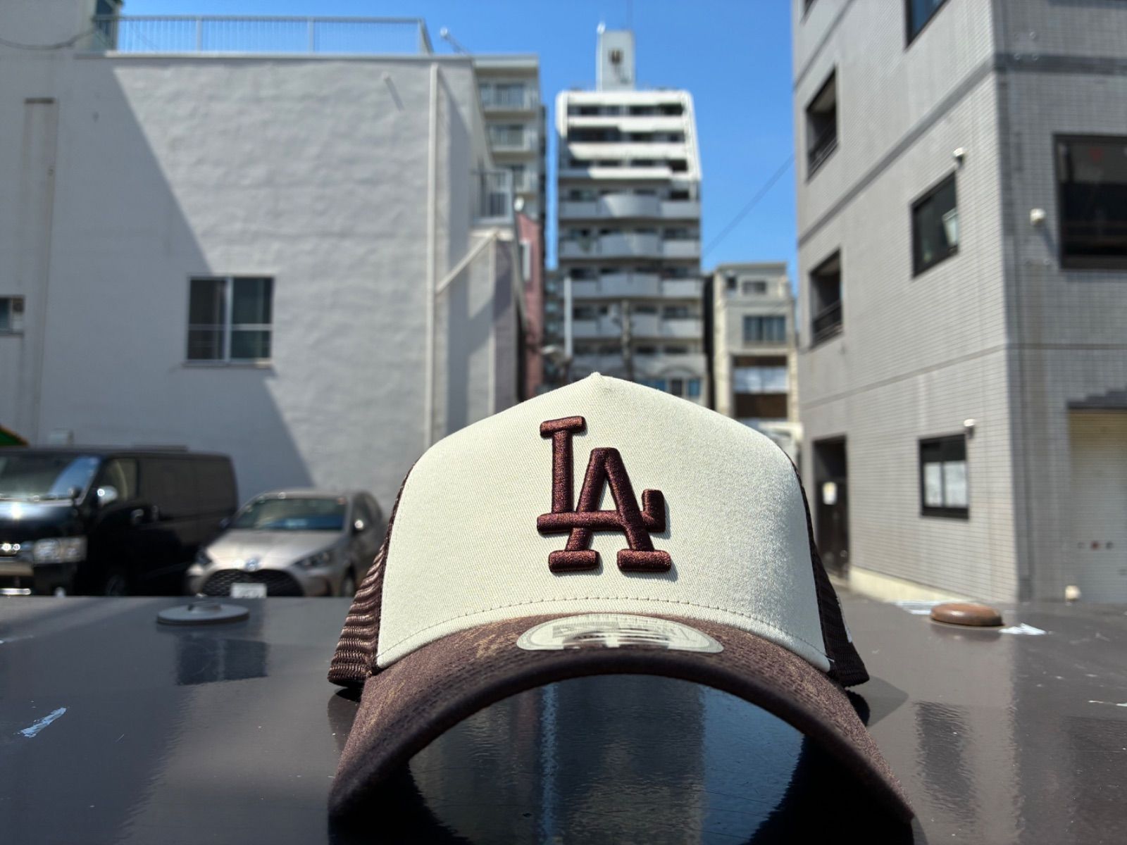NEW ERA 9FORTY A-Frame トラッカー MLB Jacquard ロサンゼルス・ドジャース ブラウン ¥4950 ＋ 送料¥550 4,675円