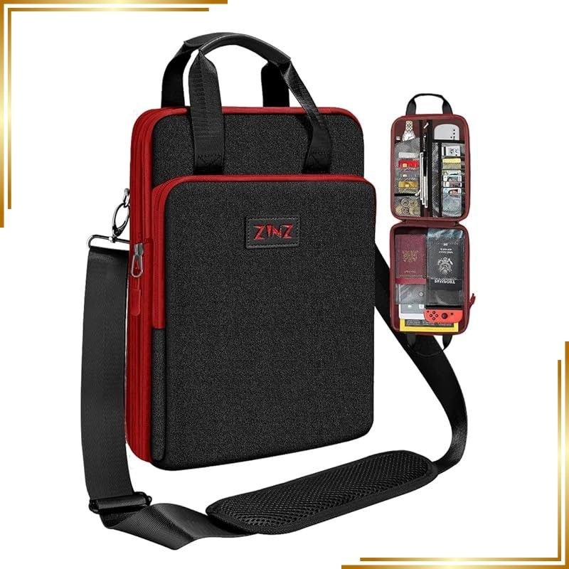 [Brand New] [ZINZ] Slim Expandable Case 12.9 13 inch Travel Laptop Shoulder Bag MacBook Air 13" M3/M2/M1, MacBook Pro 13" M2/M1, iPad Pro 12.9"/13"/11", i