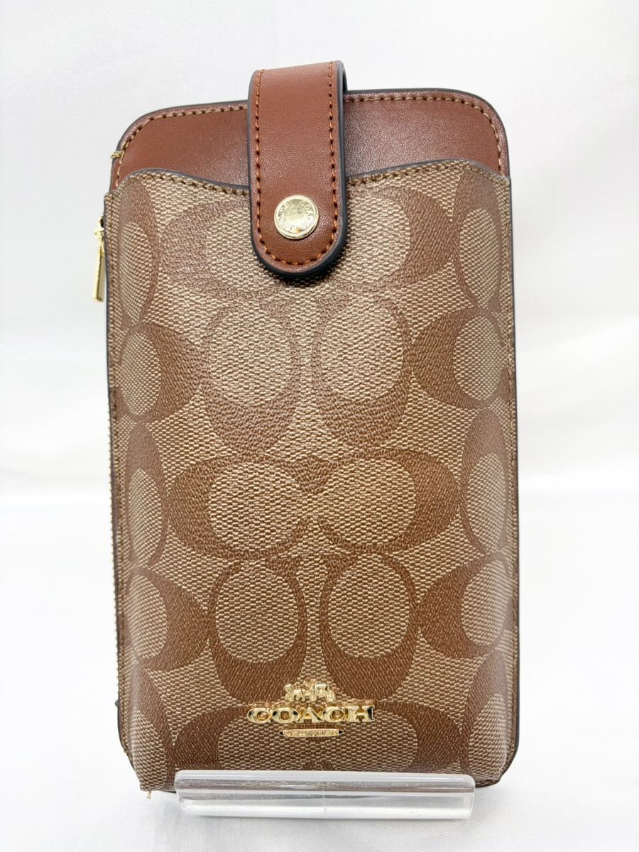 COACH コーチ ショルダーバッグ スマホショルダー スマホポシェット シグネチャー柄 M-1994