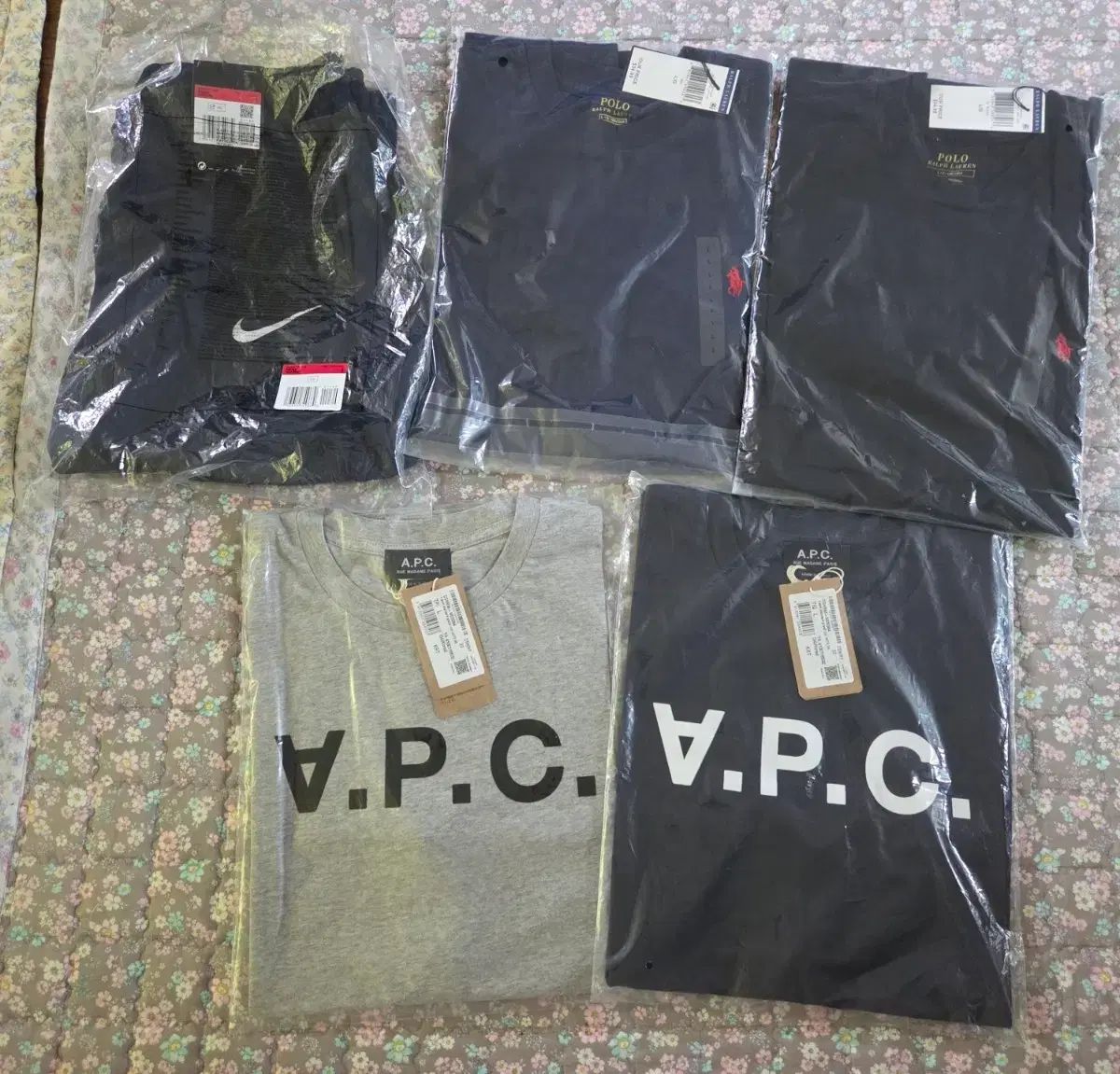 メンズLサイズ A.P.C. ポロTシャツ パンツ 5枚
