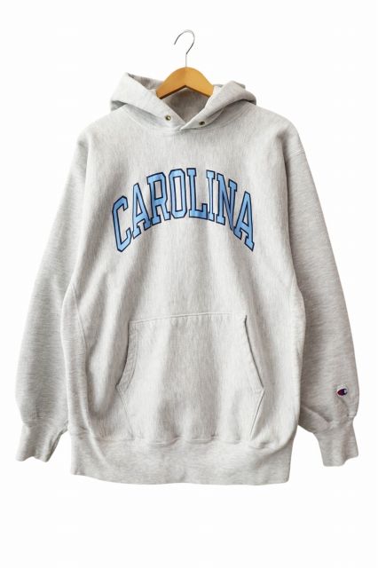 チャンピオン CHAMPION 90s Reverse Weave CAROLINA リバース ウィーブ カロライナ フーディ パーカー XL 灰 グレー ブランド古着ベクトル 中古 260514