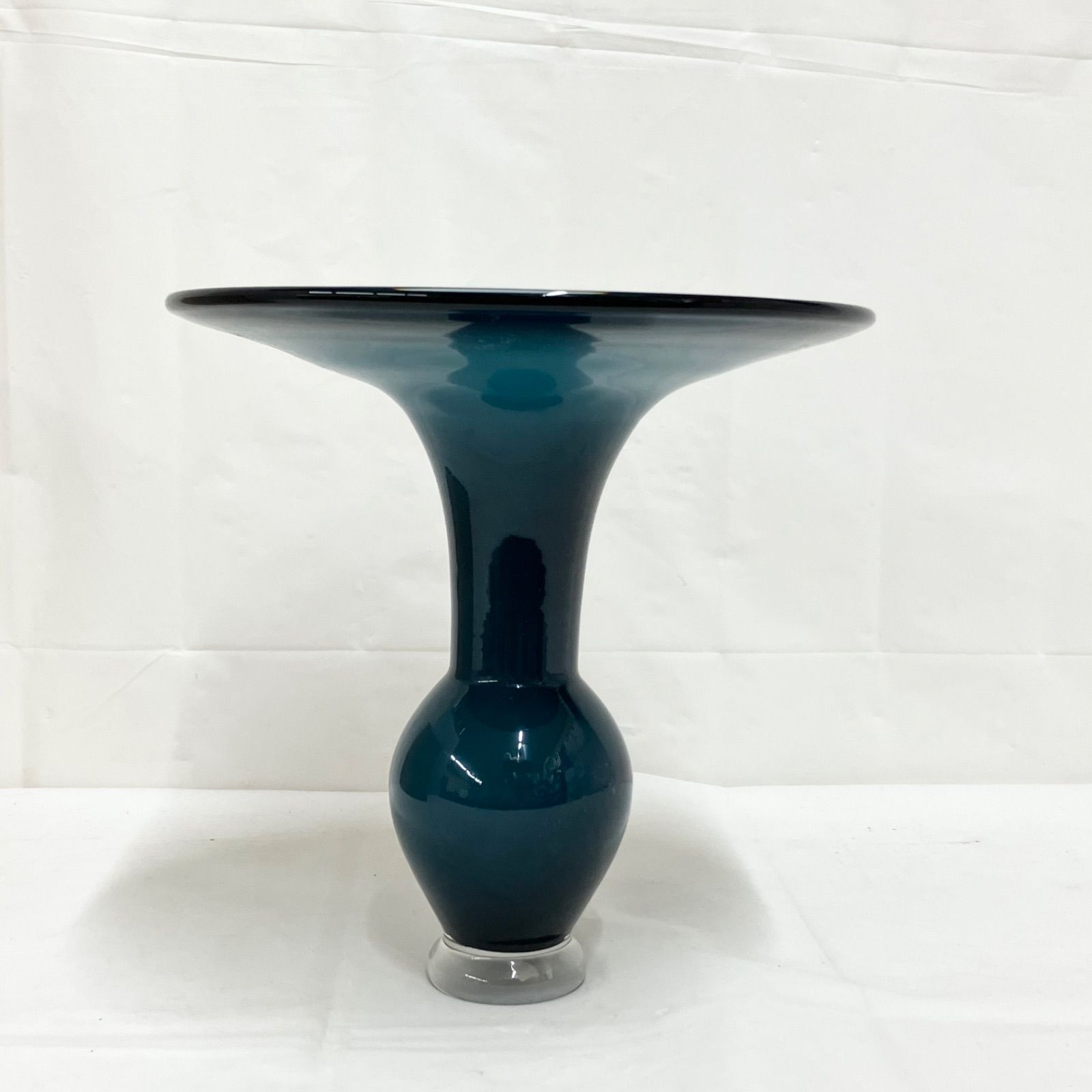 ガラス製花器 華道用品 HR-370N 花器 花瓶 生け花 和風 高さ約25cm